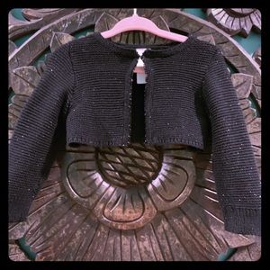Toddler girls Cat & Jack sparkly black shrug
